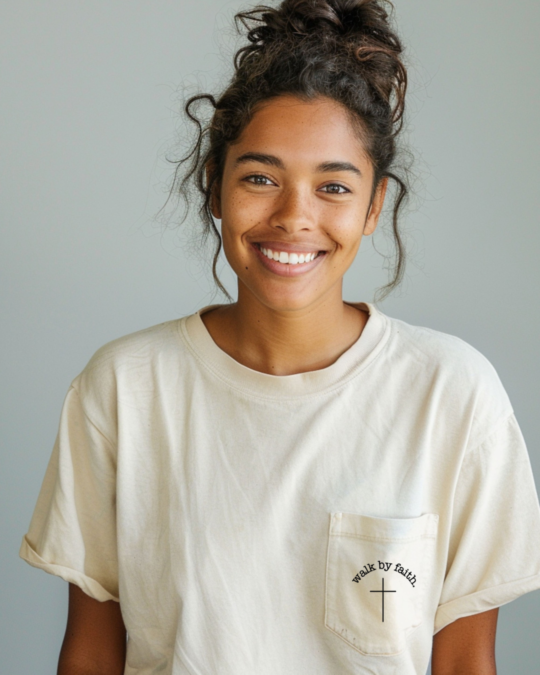 Walk By Faith Pocket Tee