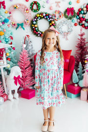 Christmas Cheer L/s Pocket Twirl Dress