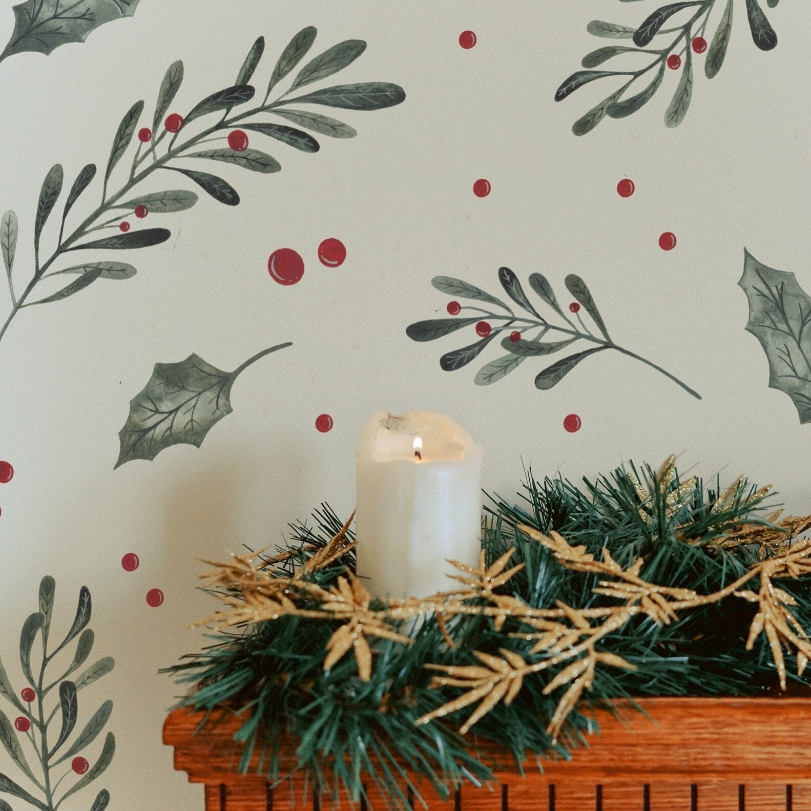 Christmas Holly Wall Decals