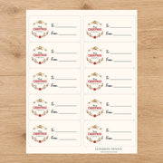 Christmas Magic Awaits Gift Tag Sticker Sheet