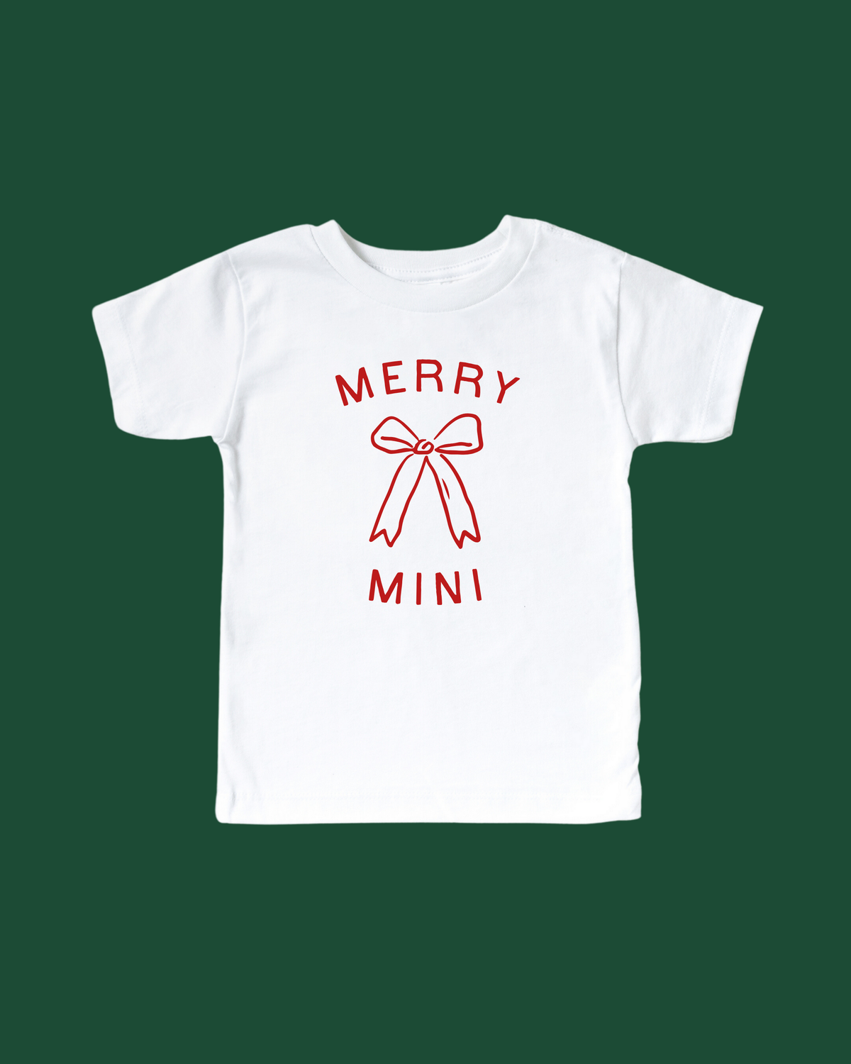 Merry Mini Bow Tee Or Sweatshirt