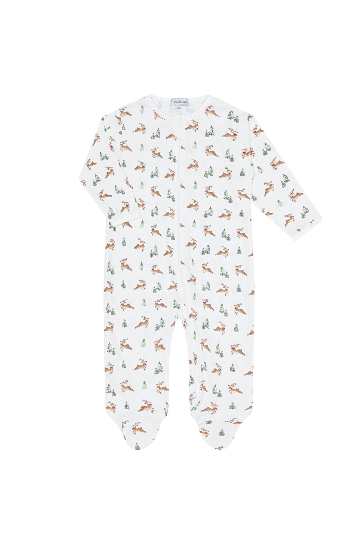 Christmas Reindeer Zipper Footie
