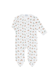 Christmas Reindeer Zipper Footie
