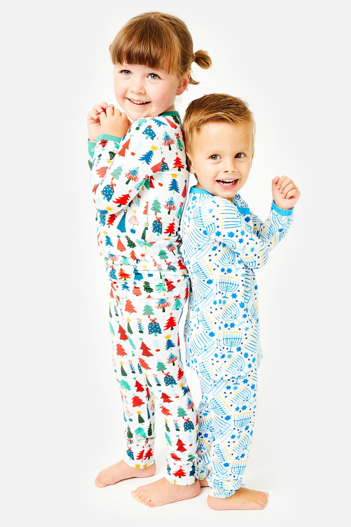 Long Sleeve Pajama Set - Christmas Trees