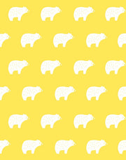 'chubby Bear' Wallpaper By Tea Collection - Daffodil