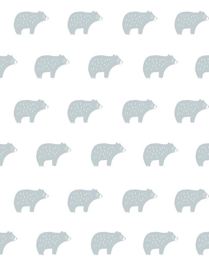 'chubby Bear' Wallpaper By Tea Collection - Elephant