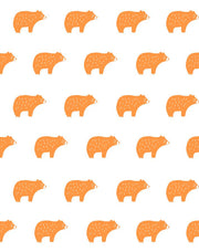 'chubby Bear' Wallpaper By Tea Collection - Pushpop