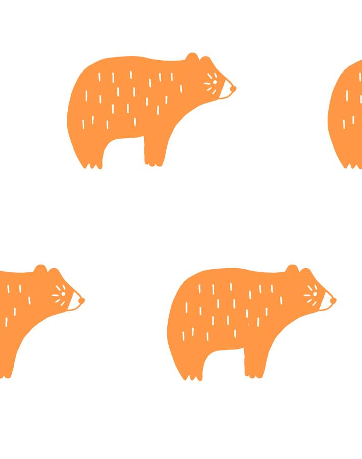 'chubby Bear' Wallpaper By Tea Collection - Pushpop