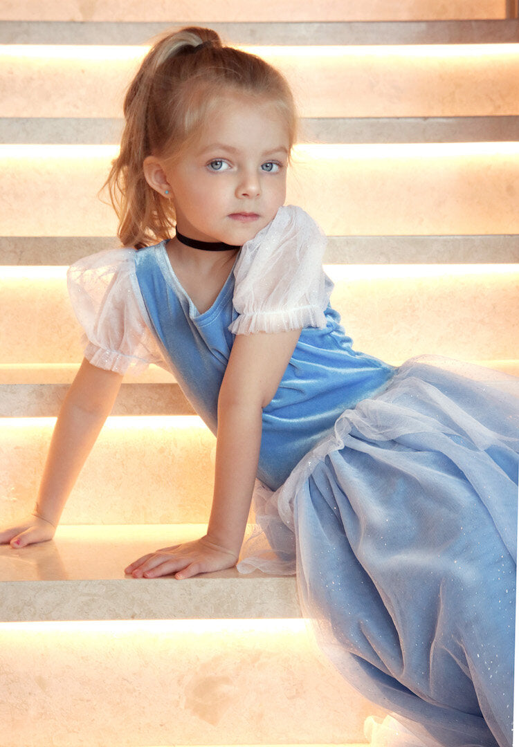 The Princess Cinderella Blue Costume Dress