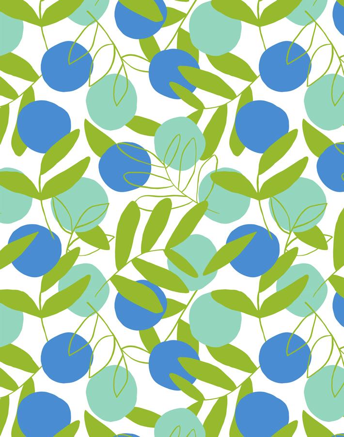 'citrus' Wallpaper By Tea Collection - Azure