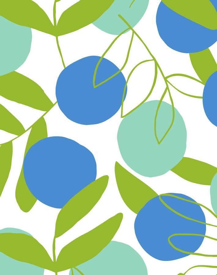 'citrus' Wallpaper By Tea Collection - Azure