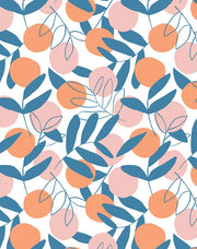 'citrus' Wallpaper By Tea Collection - Coral