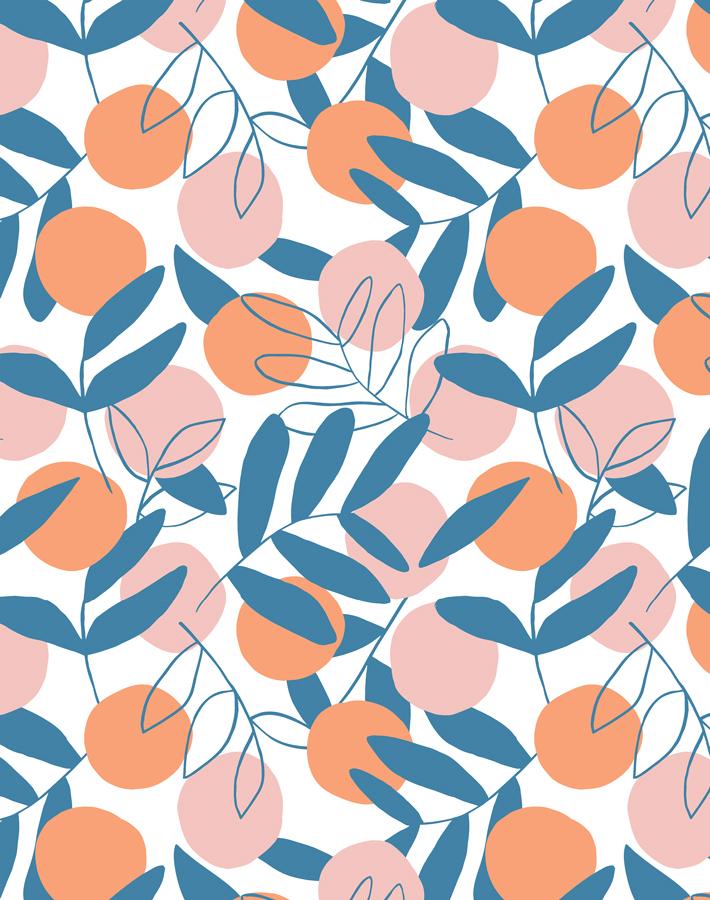 'citrus' Wallpaper By Tea Collection - Coral