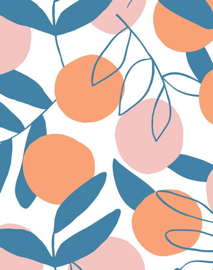 'citrus' Wallpaper By Tea Collection - Coral