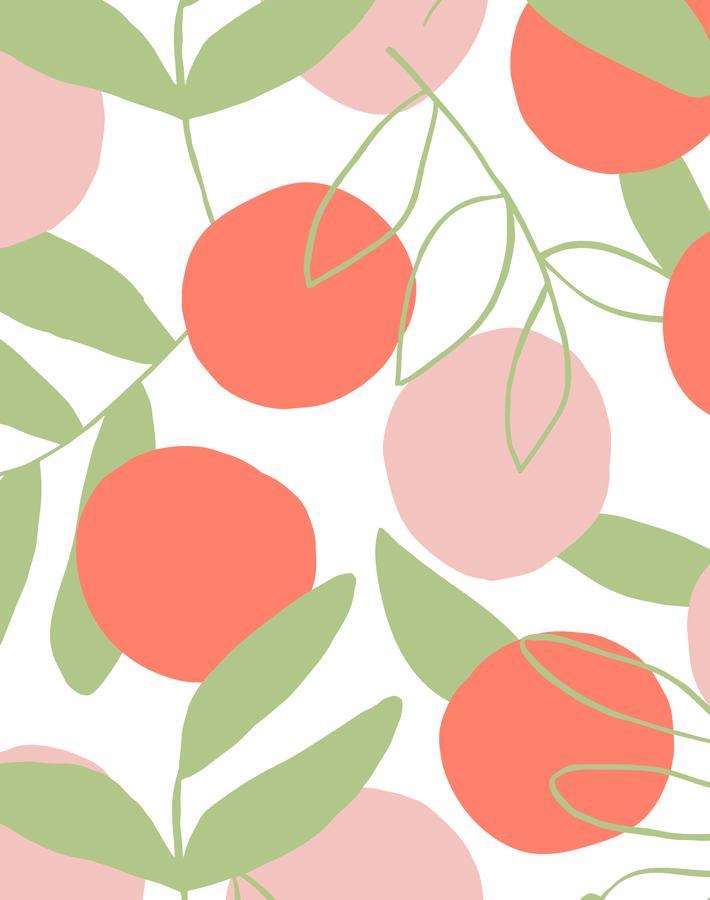 'citrus' Wallpaper By Tea Collection - Persimmon