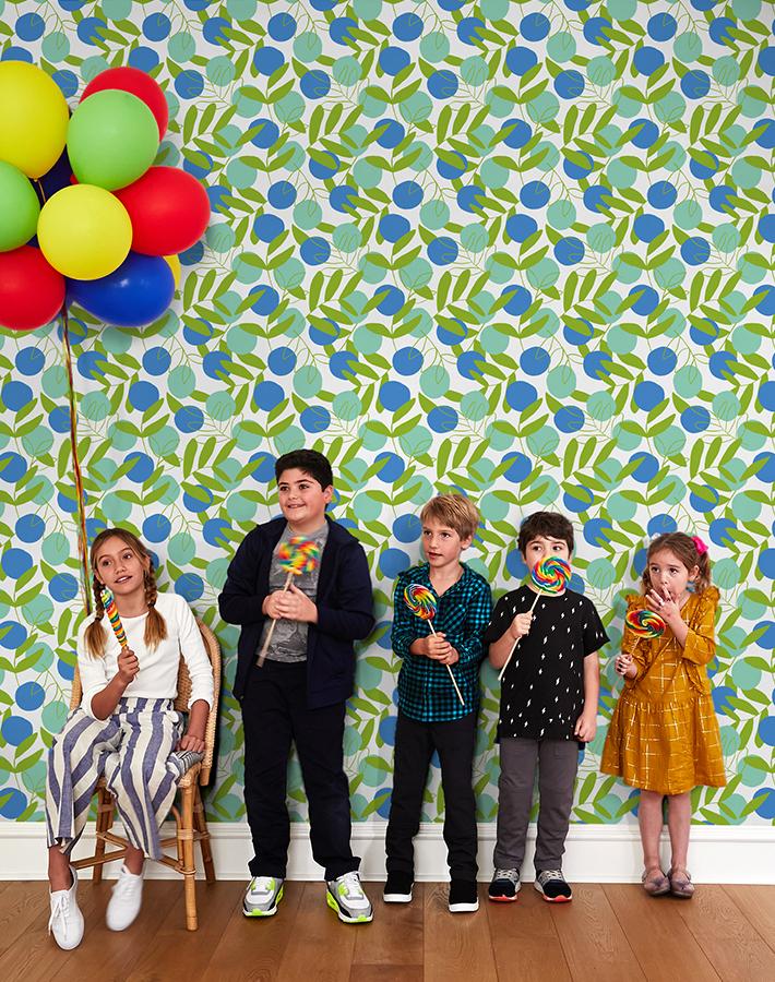 'citrus' Wallpaper By Tea Collection - Azure