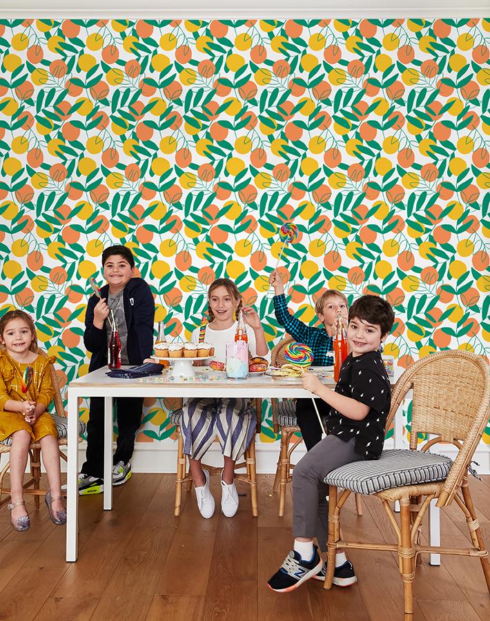 'citrus' Wallpaper By Tea Collection - Creamsicle