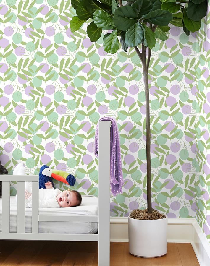 'citrus' Wallpaper By Tea Collection - Lavender
