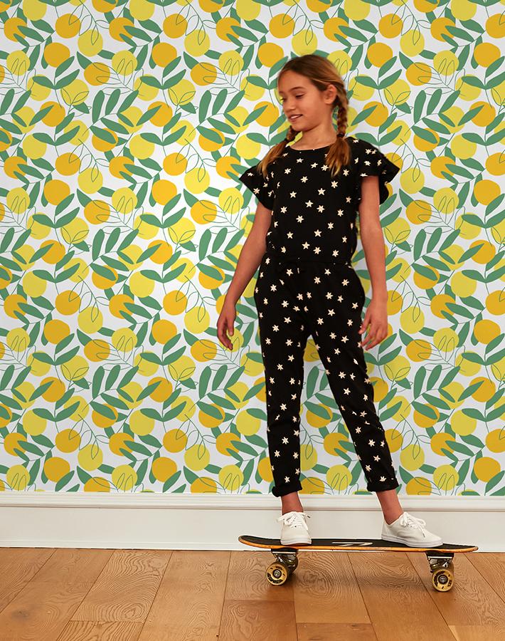 'citrus' Wallpaper By Tea Collection - Yellow