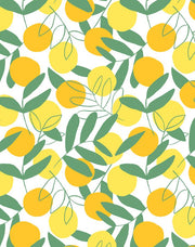 'citrus' Wallpaper By Tea Collection - Yellow