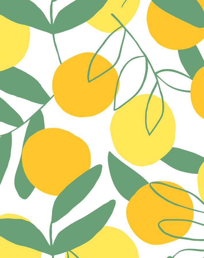 'citrus' Wallpaper By Tea Collection - Yellow