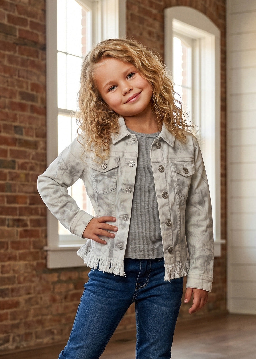 City Scout Fringe Denim Jacket