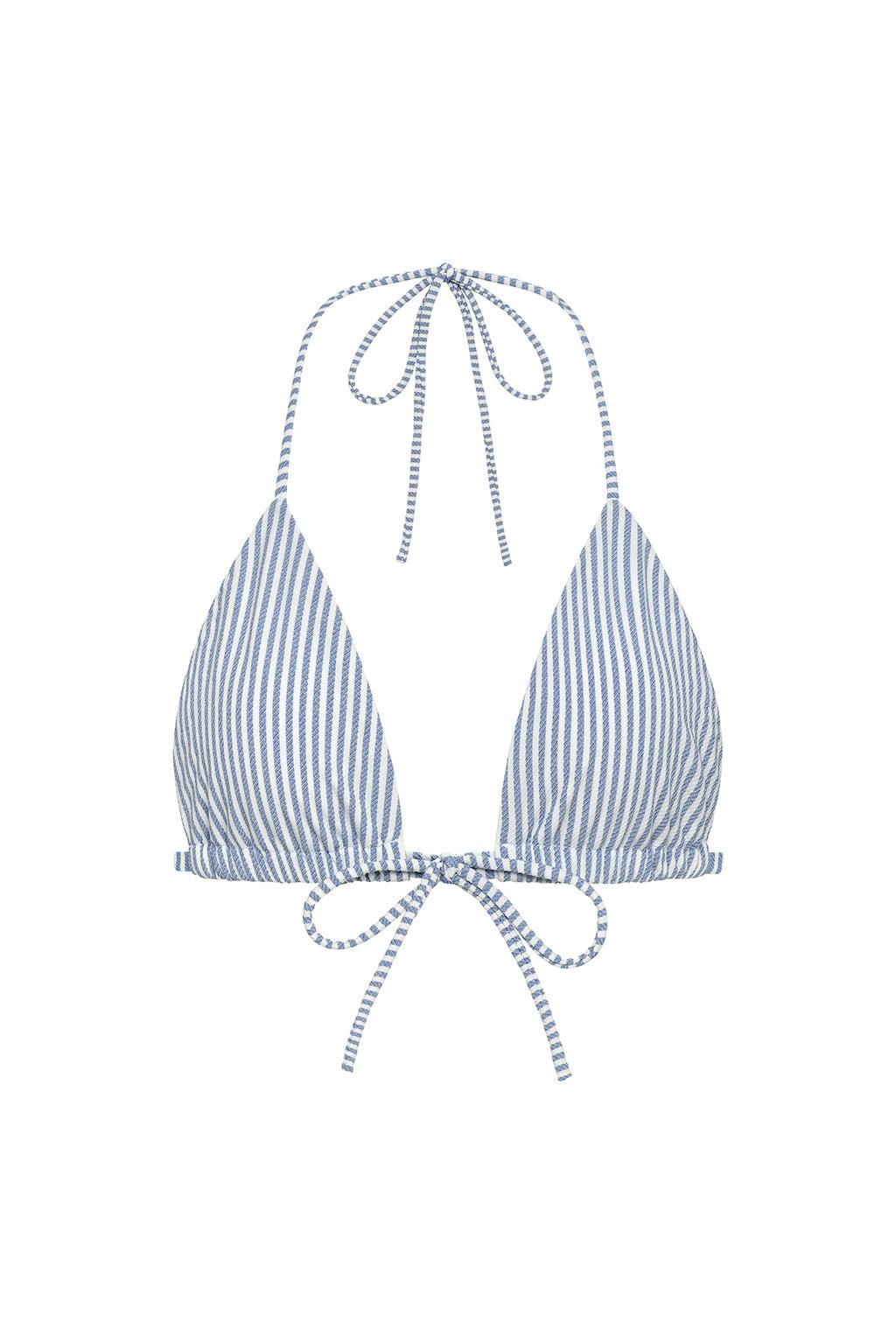 Classic Blue Stripe Emma Bikini Top