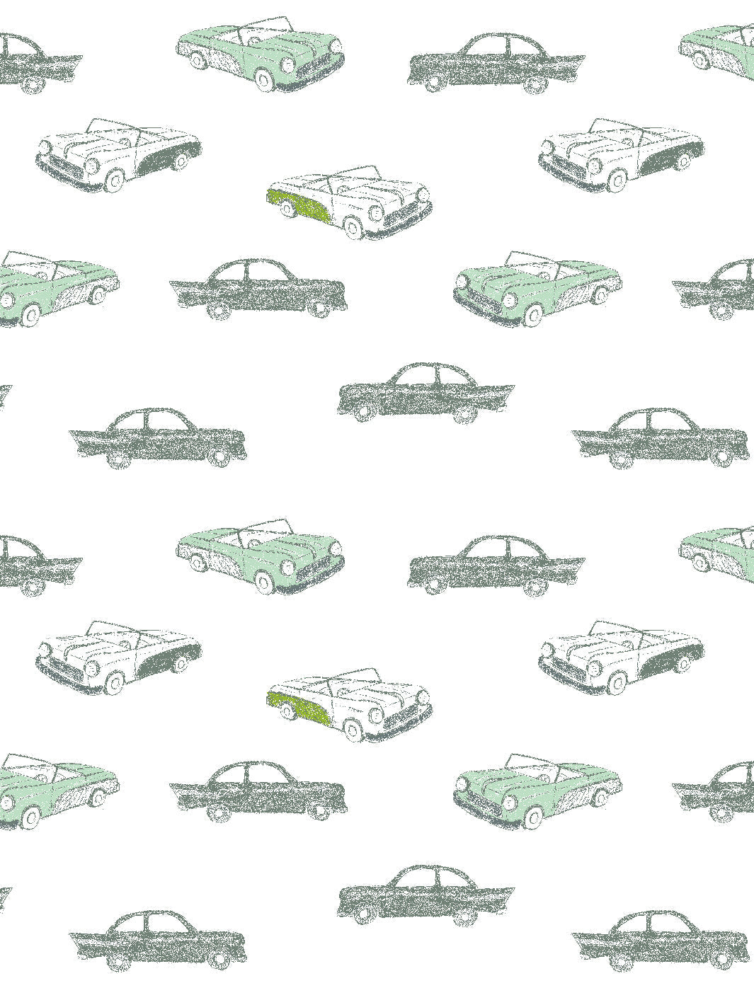 'classic Cars' Wallpaper By Tea Collection - Aventurine