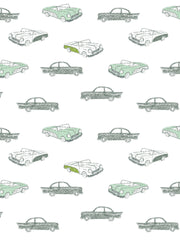 'classic Cars' Wallpaper By Tea Collection - Aventurine