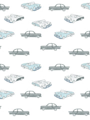 'classic Cars' Wallpaper By Tea Collection - Blue
