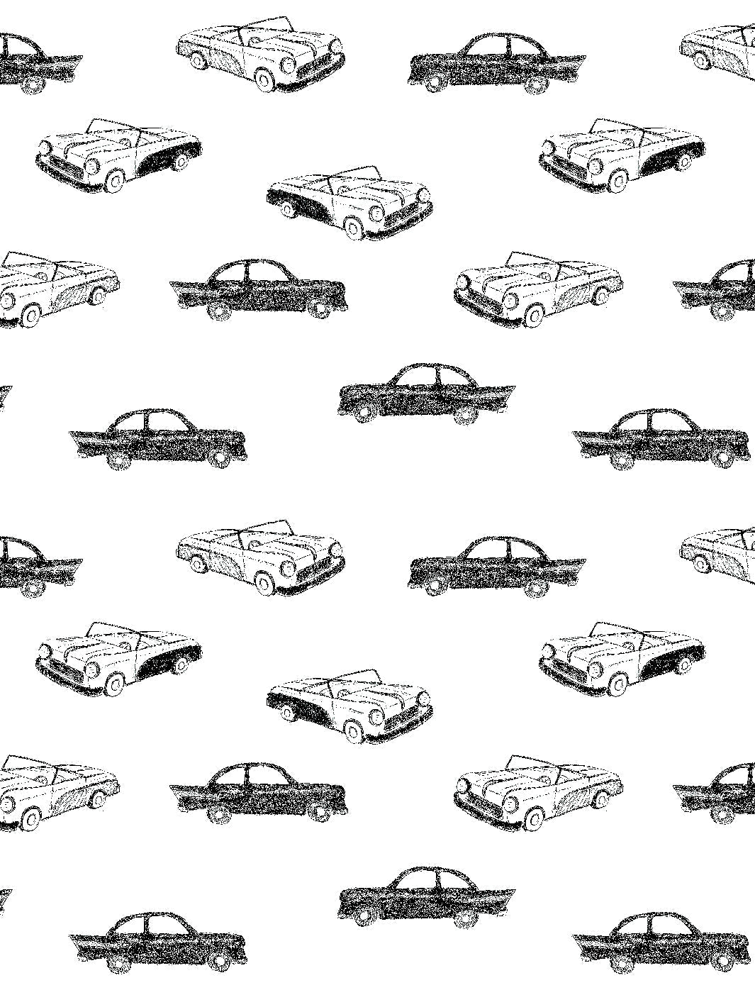 'classic Cars' Wallpaper By Tea Collection - Onyx