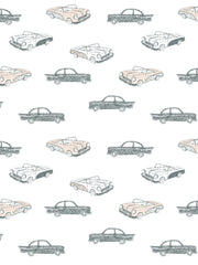 'classic Cars' Wallpaper By Tea Collection - Peach