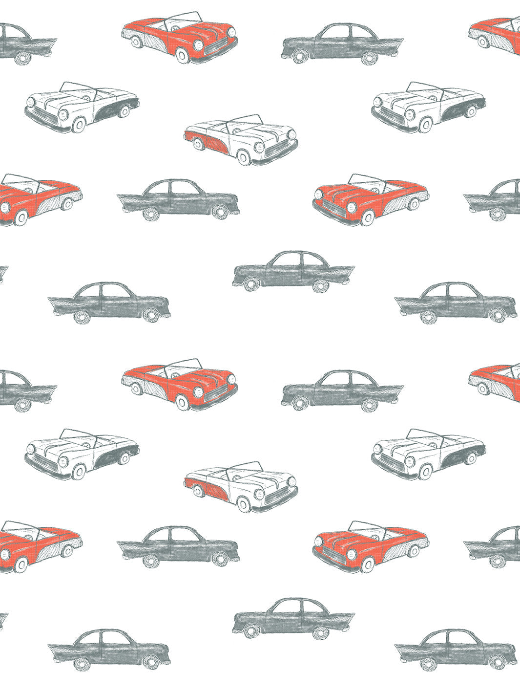 'classic Cars' Wallpaper By Tea Collection - Retro Red