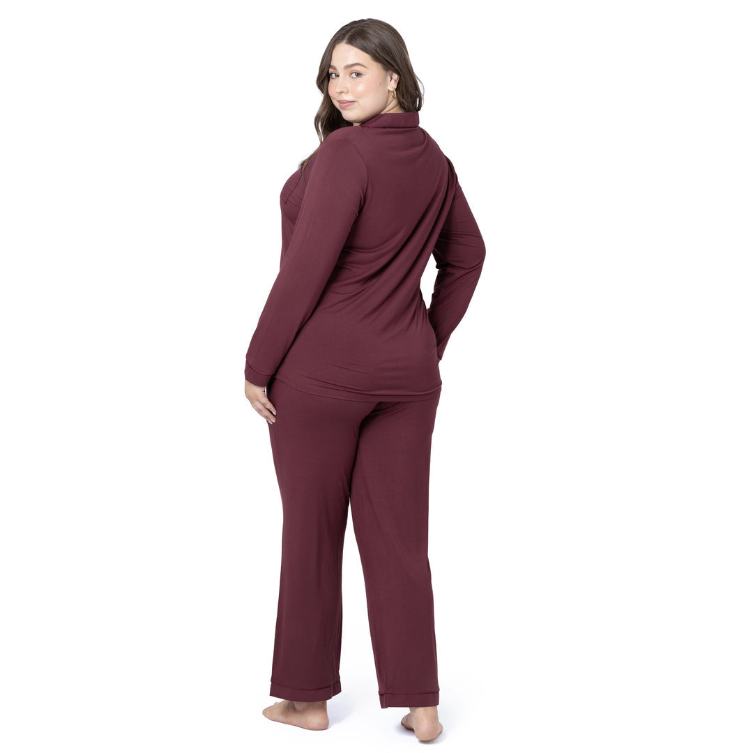 Clea Bamboo Long Sleeve Pajama Set | Fig