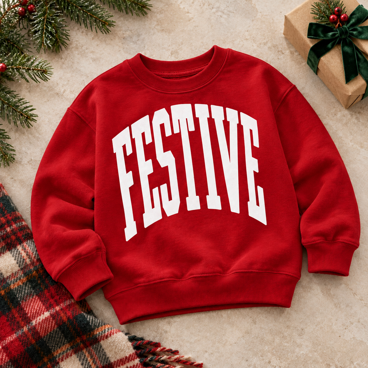 Festive Varsity Pullover