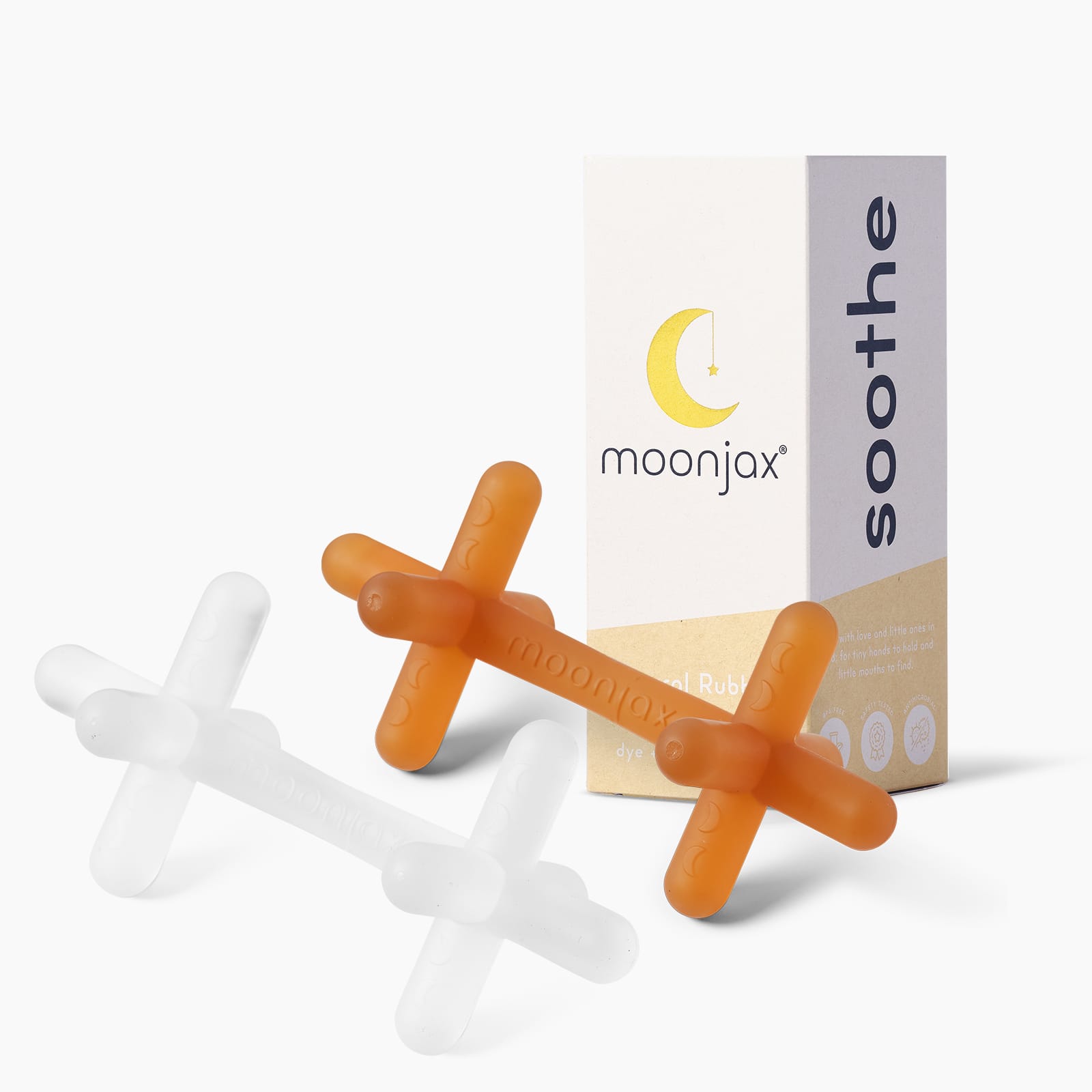 2-pack Mix & Match Patented Moonjax® Best Baby Teethers