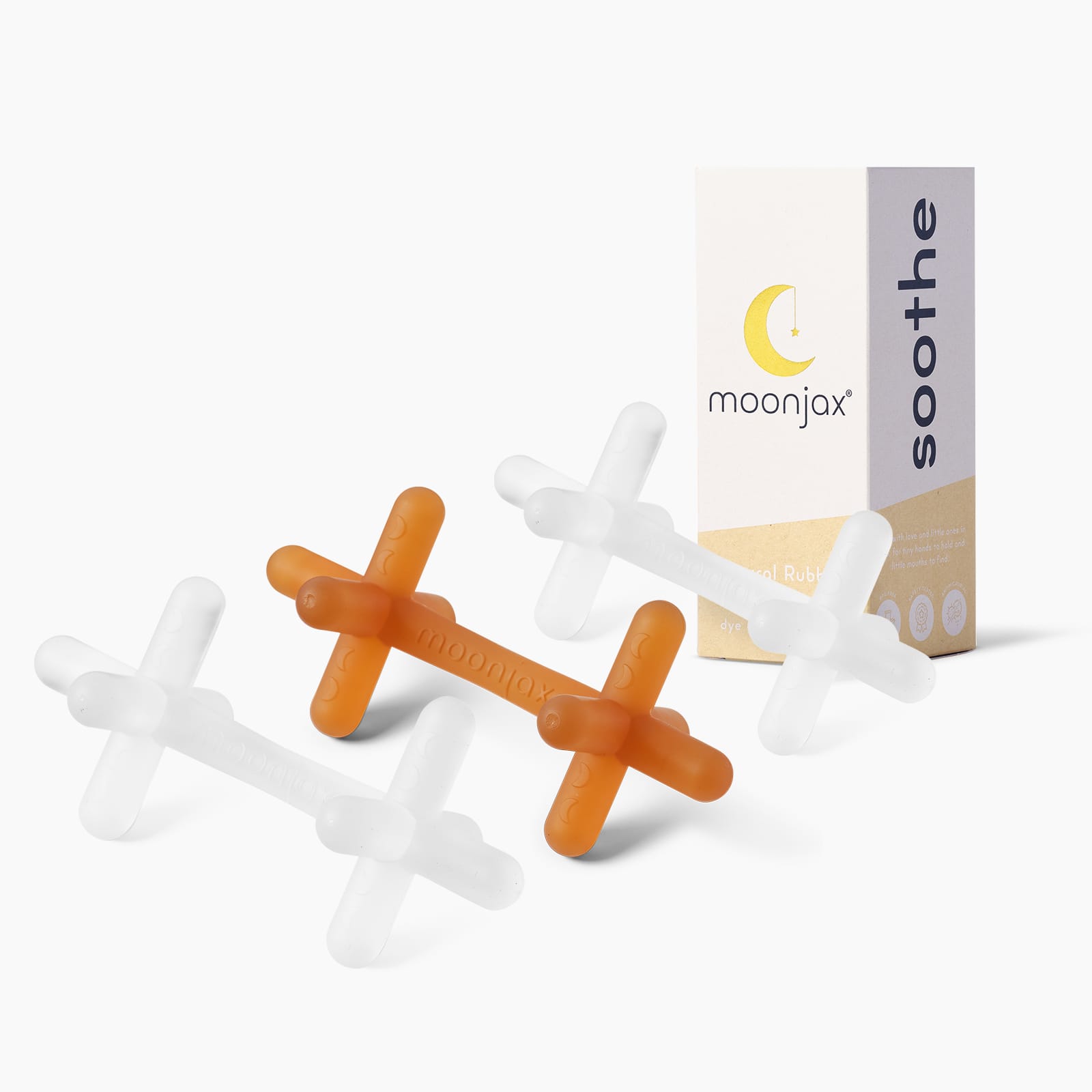 3-pack Mix & Match Patented Moonjax®best  Baby Teether