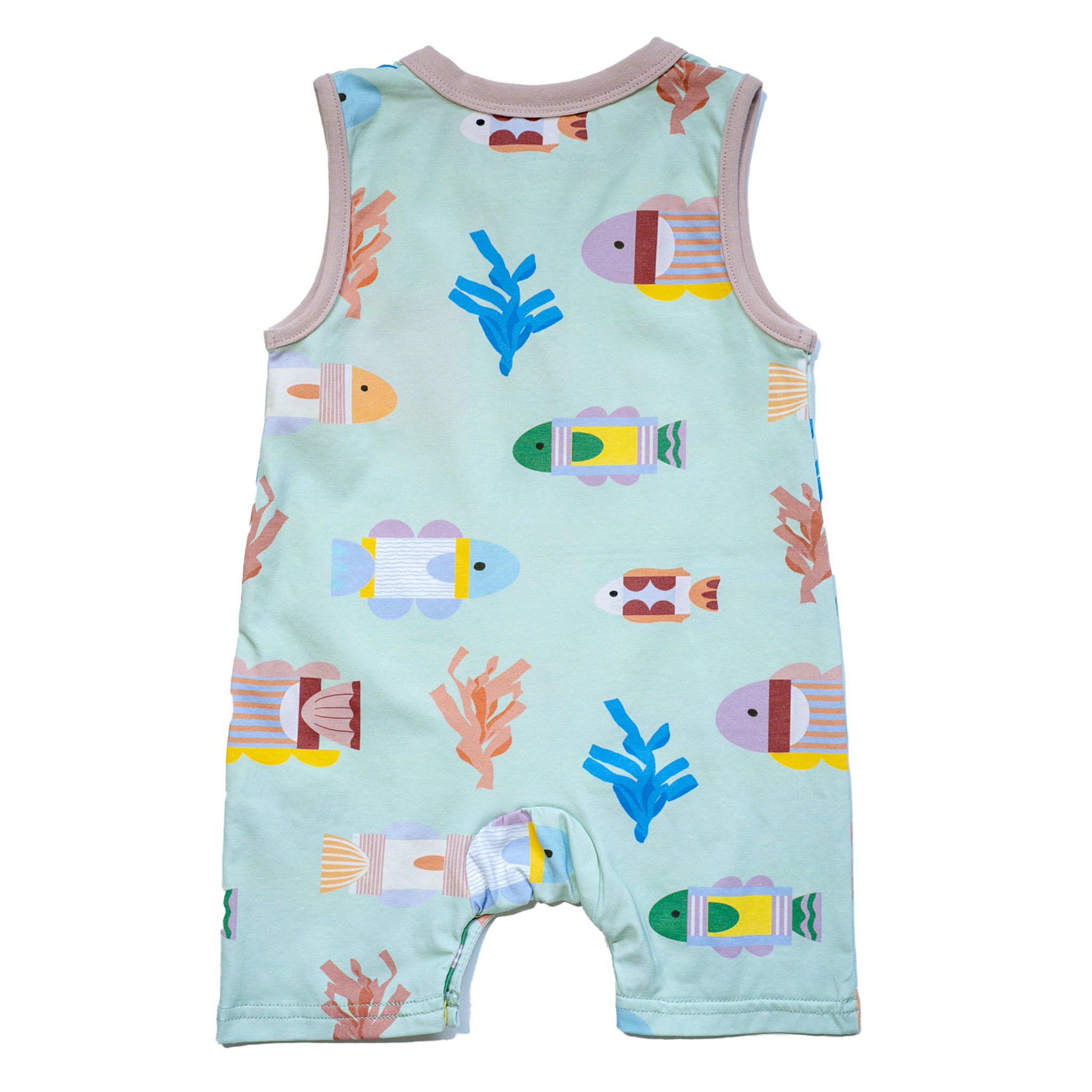 Cleo Baby Romper Shorts | Origami Ocean