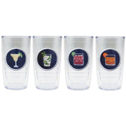Cocktails Tumbler Set With Lids