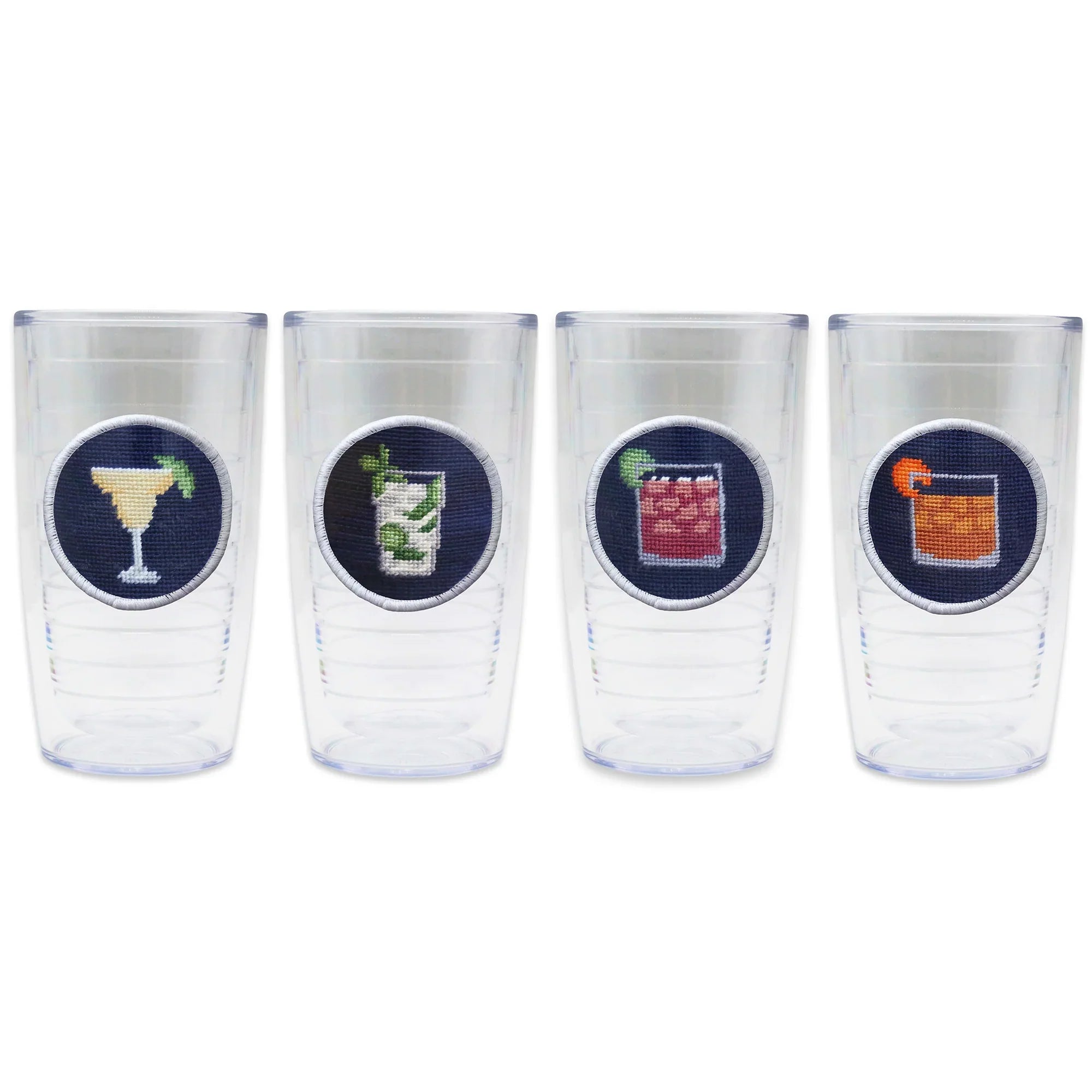 Cocktails Tumbler Set With Lids