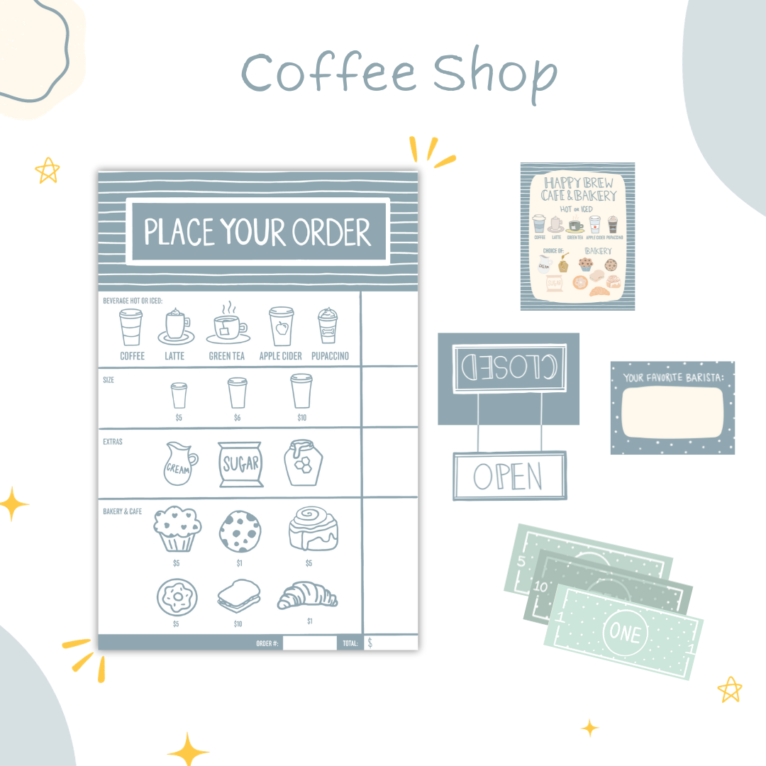 Coffee Shop Activity Set