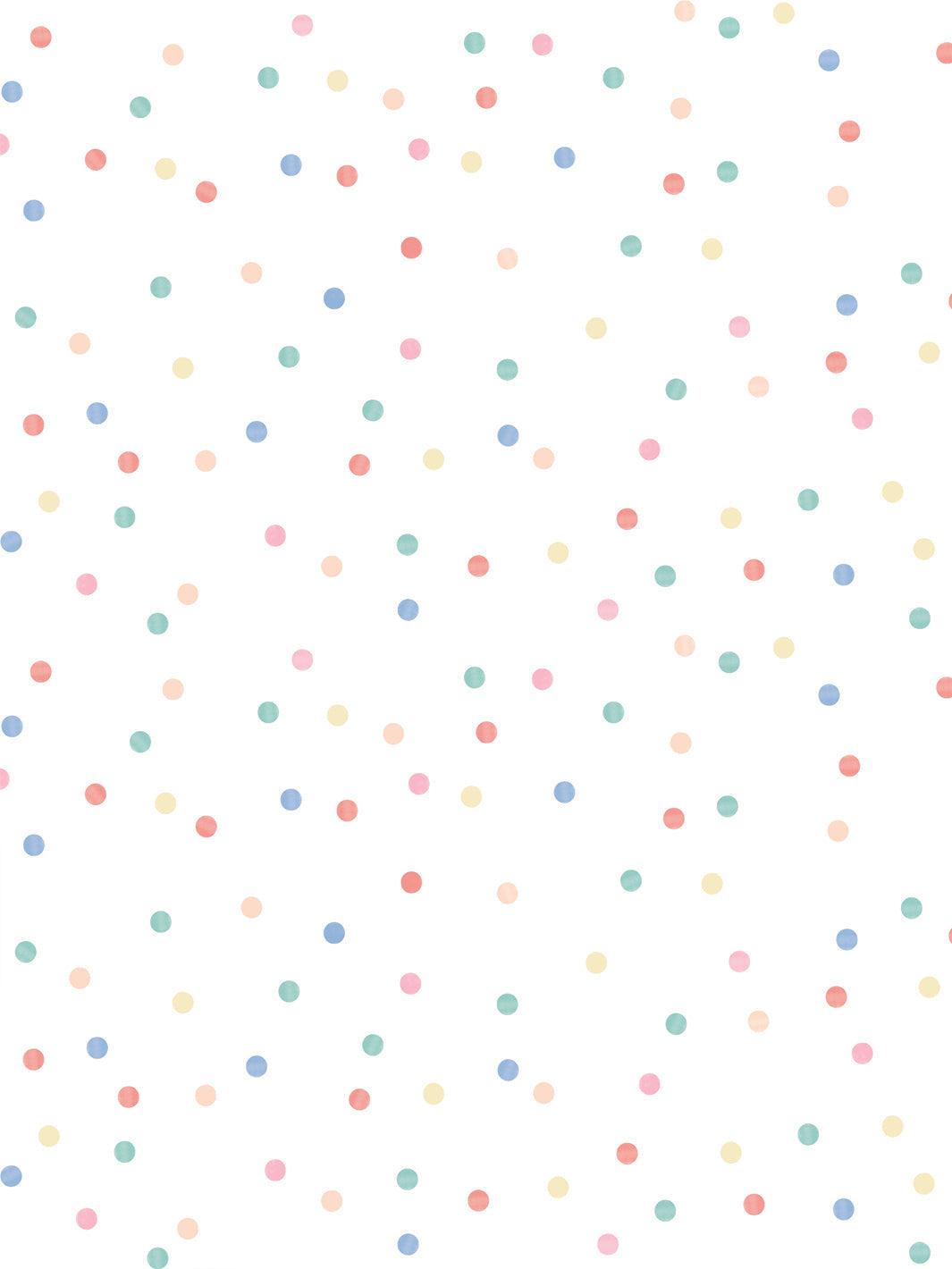 'colourful Dots' Wallpaper By Meri Meri - White