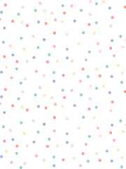 'colourful Dots' Wallpaper By Meri Meri - White