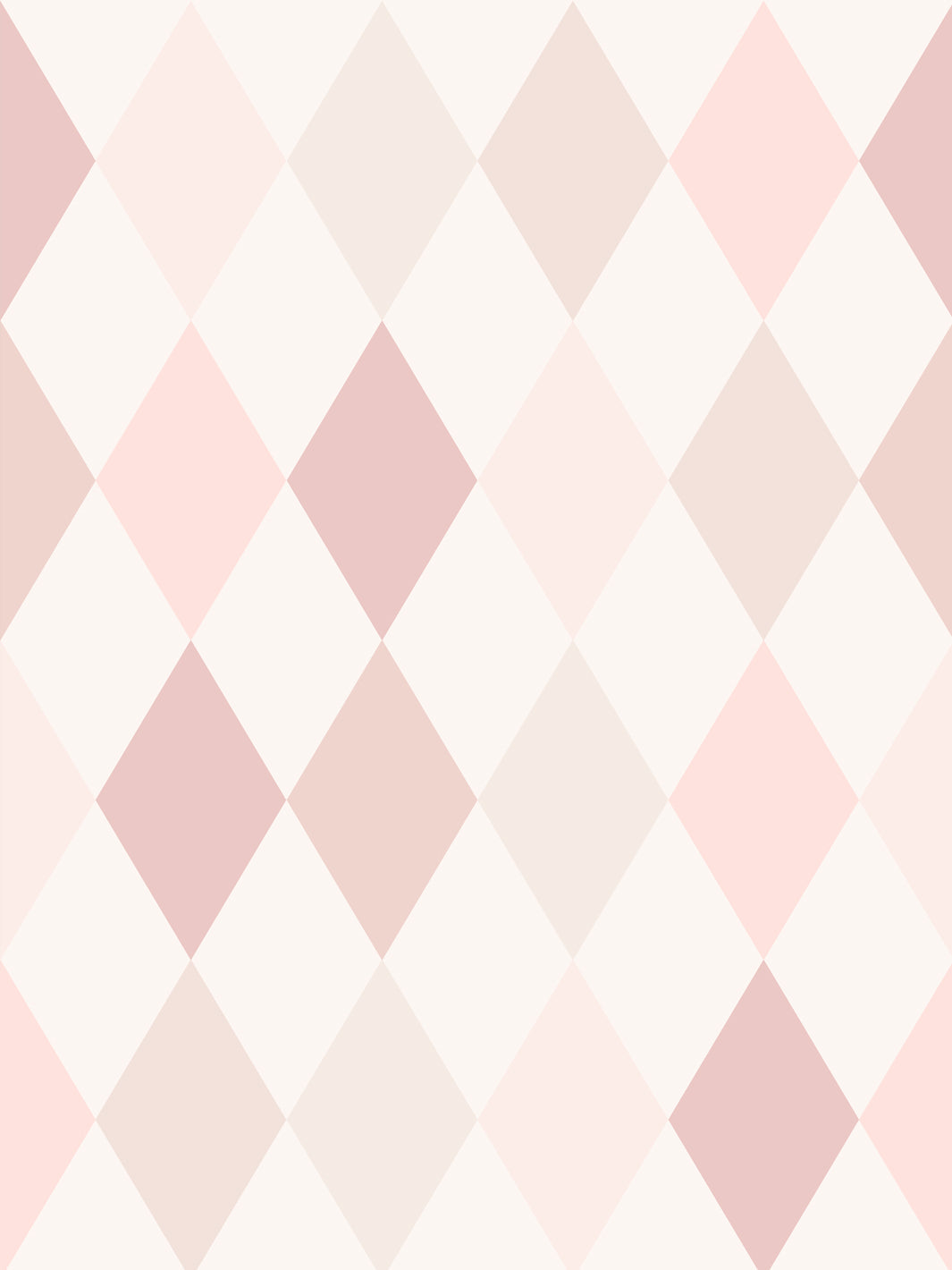 'colourful Harlequin' Wallpaper By Meri Meri - Petal Pink