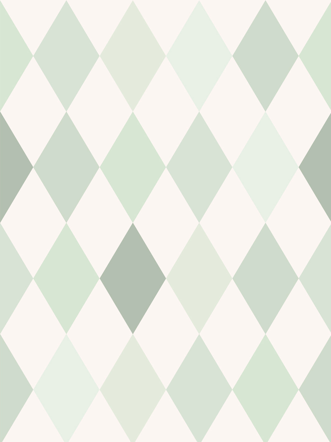 'colourful Harlequin' Wallpaper By Meri Meri - Sage
