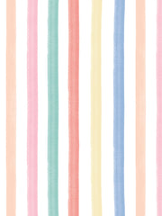 'colourful Stripes' Wallpaper By Meri Meri - Multi