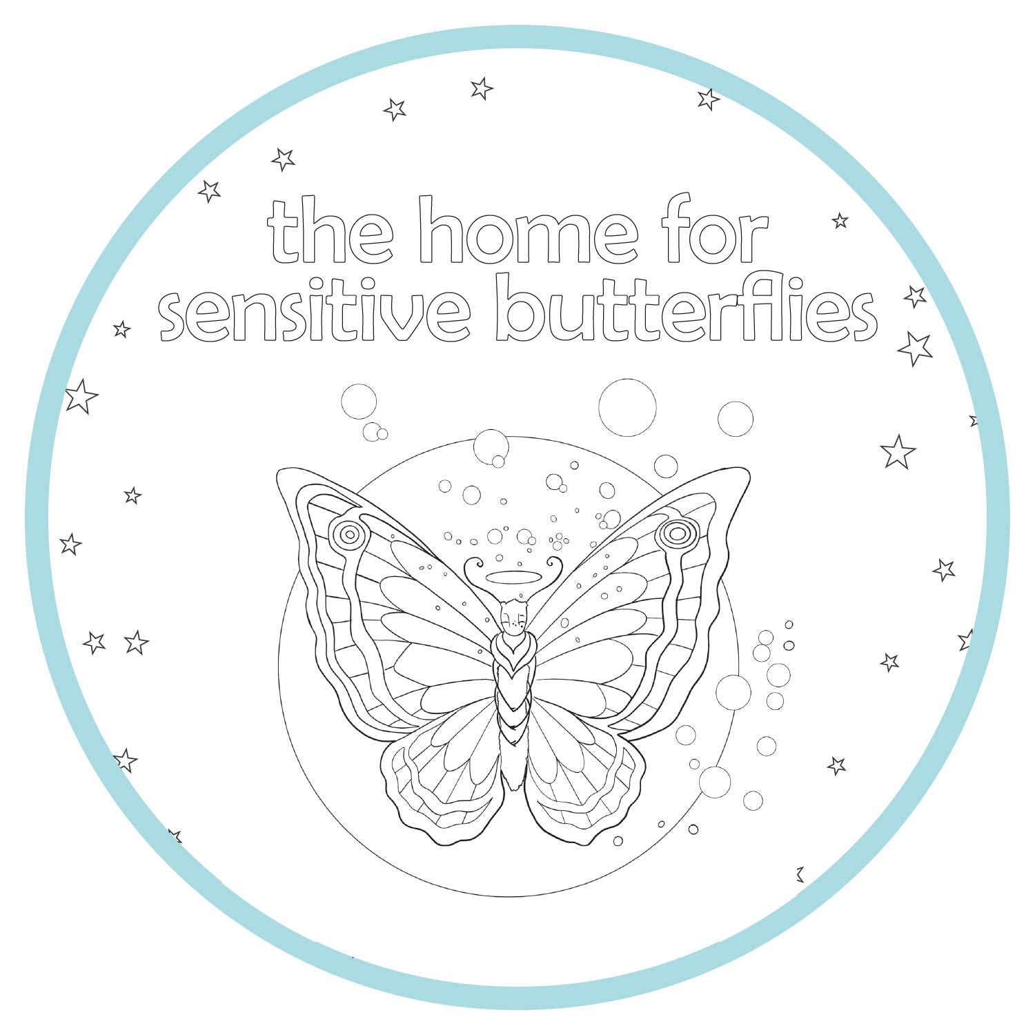 Printable Coloring Pages - The Home For Sensitive Butterflies