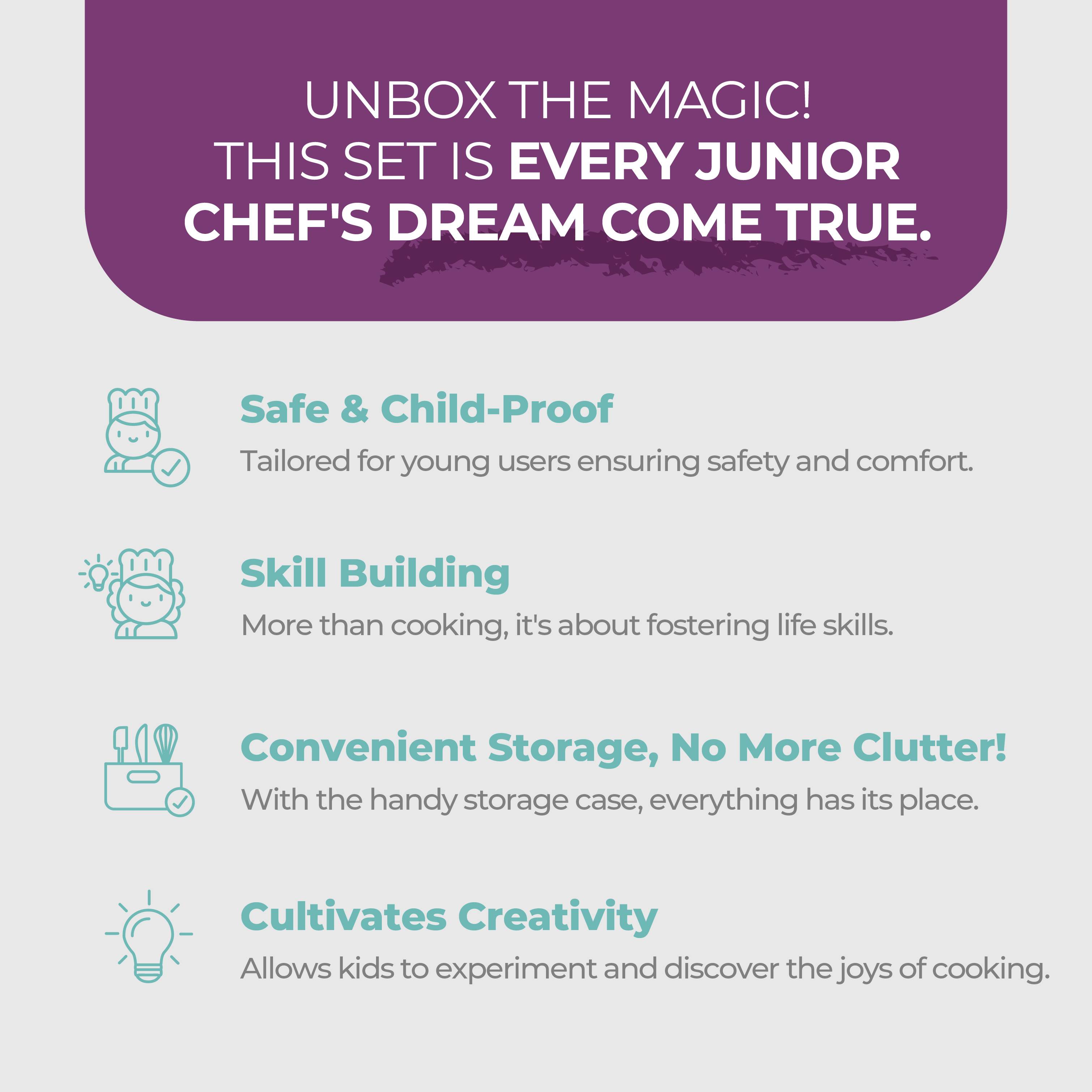 Tovla Jr. Ultimate Cooking & Baking Set For Kids | Award-winning All-in-one Kit For Young Chefs