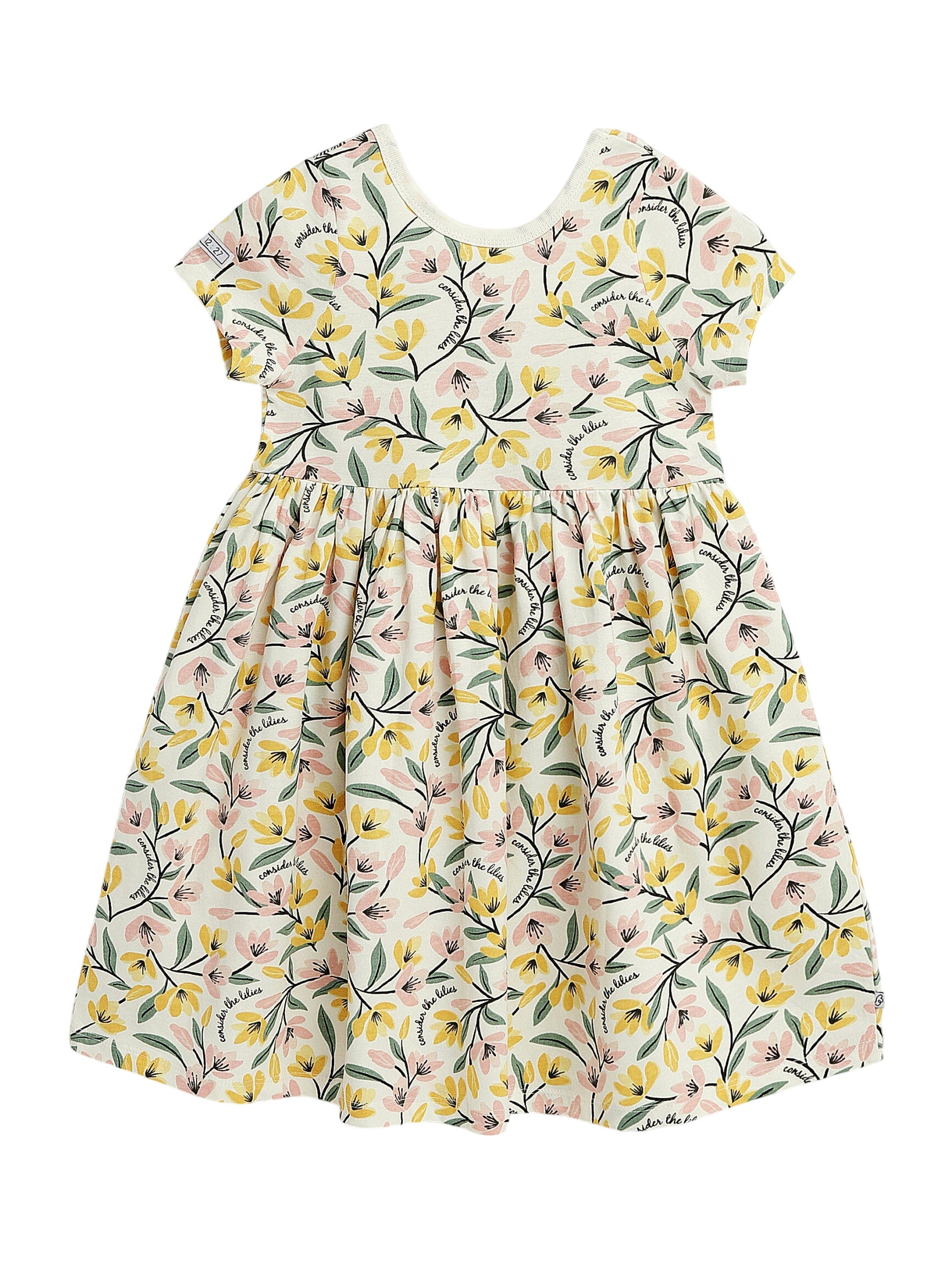 Consider The Lilies Twirl Dress Cotton