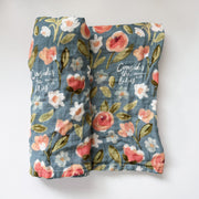 Consider The Lilies - Catholic Baby Muslin Blanket Swaddle